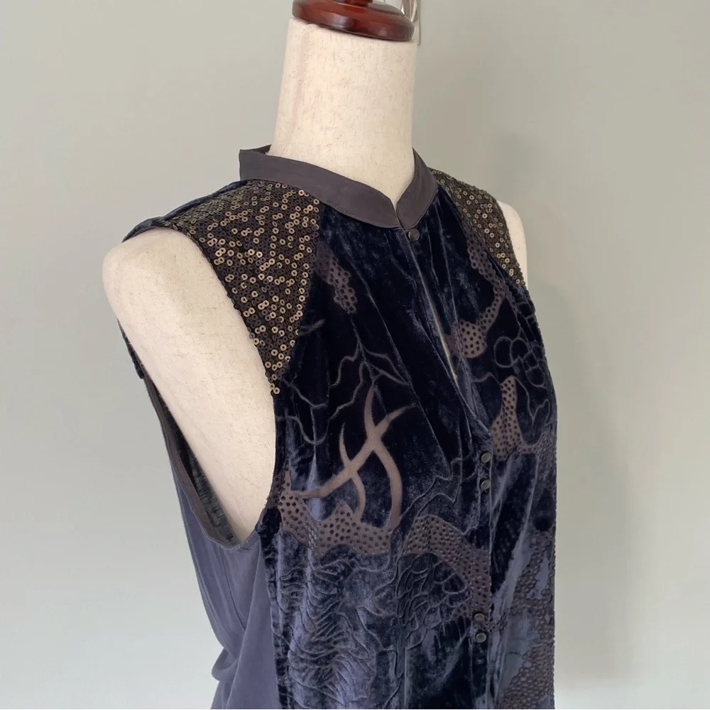 TINY x ANTHROPOLOGIE Velvet Ileana Tank Top - Picture 5 of 12